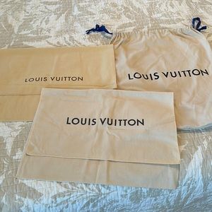 Authentic Louis Vuitton Dust Bags Bundle